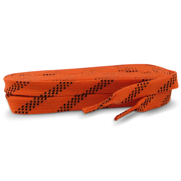 Picture of Standard Grade Molded Tip Waxed Laces  Neon Orange 24/CS
